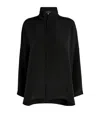 Eskandar Silk Stand-collar Shirt In Black