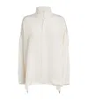 Eskandar Silk Stand-collar Shirt In White