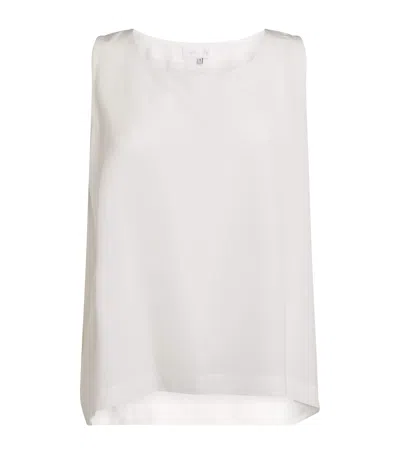 Eskandar Silk Top In White