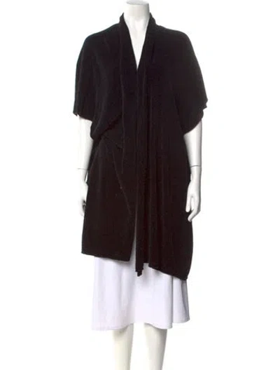 Pre-owned Eskandar Silk V-neck Sweater In Black