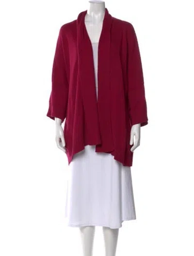 Pre-owned Eskandar Silk V-neck Sweater In Pink