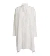 Eskandar Silk Wide A-line Shirt In White