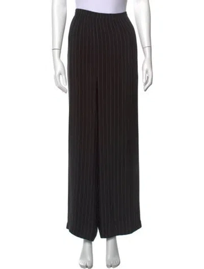 Pre-owned Eskandar Silk Wide Leg Pants In Black