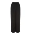 Eskandar Silk Wide-leg Trousers In Black