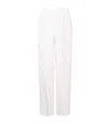 Eskandar Silk Wide-leg Trousers In White