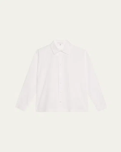 ESKANDAR SLIM SHIRT WITH COLLAR (REGULAR LENGTH)