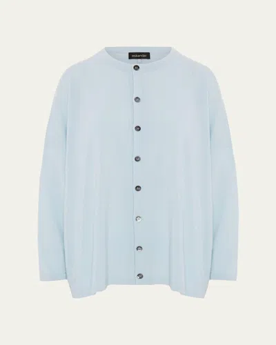 Eskandar Slim Sleeve Cardigan - Mid Plus Length