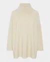 Eskandar Slim Sleeve Monks Top (long Length) In White