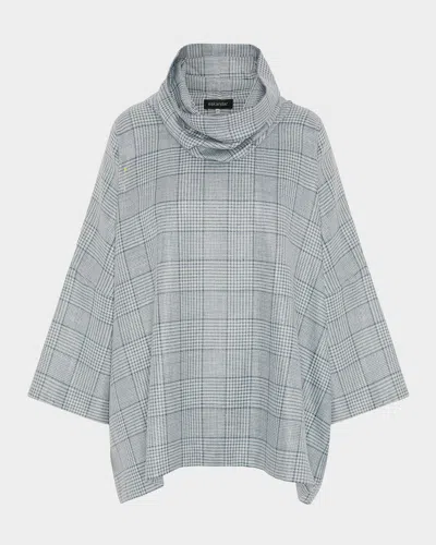 Eskandar Sloped-shoulder Monks Top (long Length) In Blue