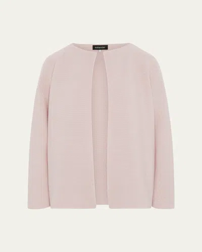 Eskandar Small Jacket Coat Cardigan - Short Length In Cherry Blossom
