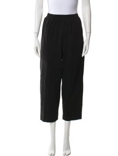 Pre-owned Eskandar Straight Leg Pants In Black
