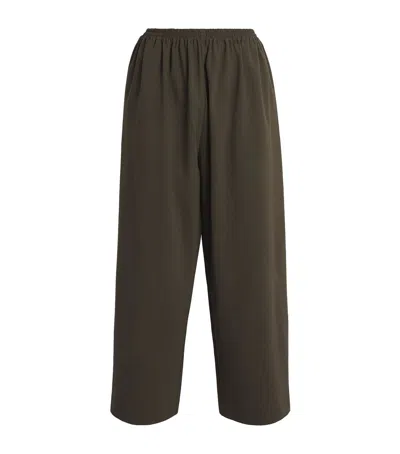 ESKANDAR STRETCH-WOOL JAPANESE TROUSERS