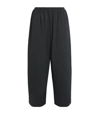 Eskandar Stretch-wool Japanese Trousers In Black