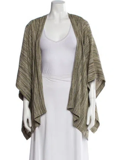 Pre-owned Eskandar Striped Robe In Green