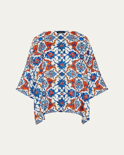 ESKANDAR THREE-QUARTER SLEEVE SCOOP NECK TUNIC (MID PLUS LENGTH)