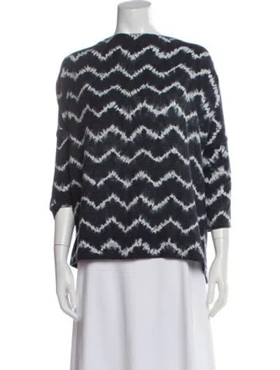 Pre-owned Eskandar Tie-dye Print Crew Neck Top In Multi