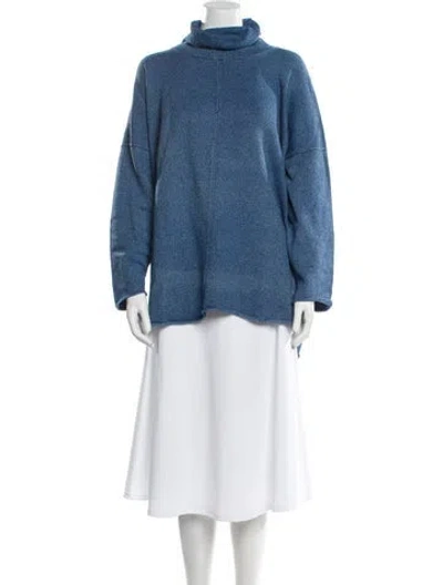 Pre-owned Eskandar Turtleneck Sweater In Blue