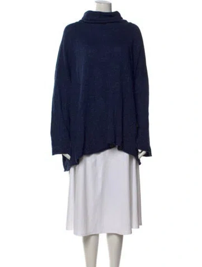 Pre-owned Eskandar Turtleneck Sweater In Blue