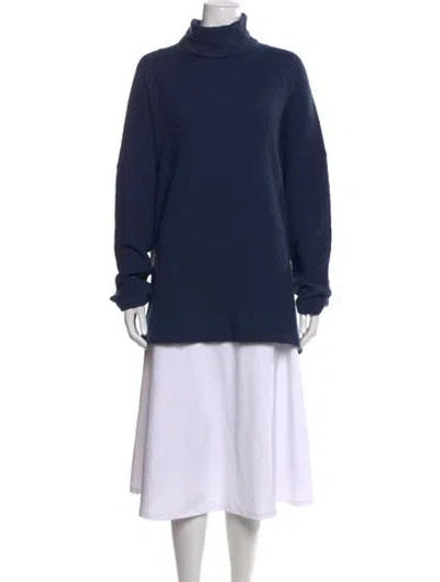 Pre-owned Eskandar Turtleneck Sweater In Blue