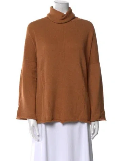 Pre-owned Eskandar Turtleneck Sweater In Orange