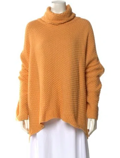 Pre-owned Eskandar Turtleneck Sweater In Orange
