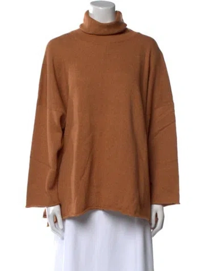 Pre-owned Eskandar Turtleneck Sweater W/ Tags In Orange