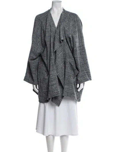 Pre-owned Eskandar Tweed Pattern Jacket In Gray