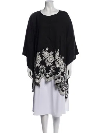 Pre-owned Eskandar Vintage Linen Tunic In Black