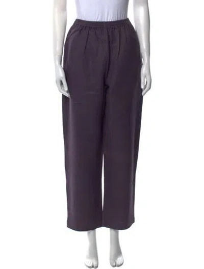 Pre-owned Eskandar Vintage Straight Leg Pants W/ Tags In Purple