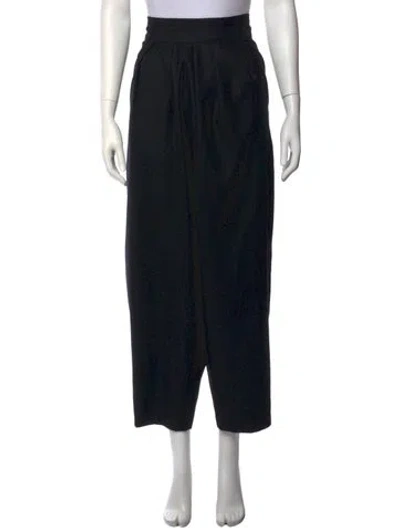 Pre-owned Eskandar Vintage Wide Leg Pants In Black