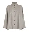 Eskandar Virgin Wool Caucasus Jacket With Notched Collar In Grey