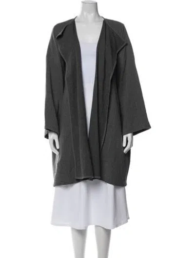 Pre-owned Eskandar Virgin Wool Coat In Gray