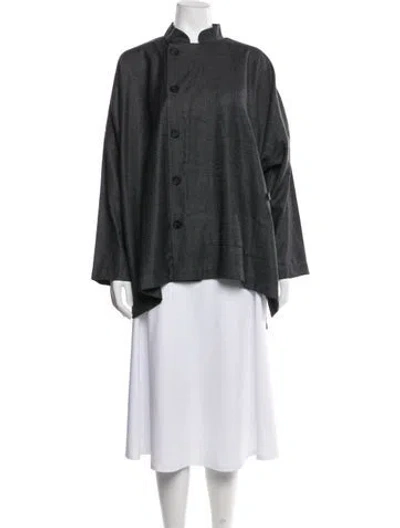 Pre-owned Eskandar Virgin Wool Jacket In Gray
