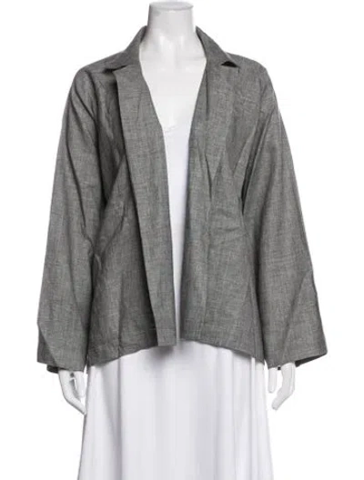 Pre-owned Eskandar Virgin Wool Jacket In Grey