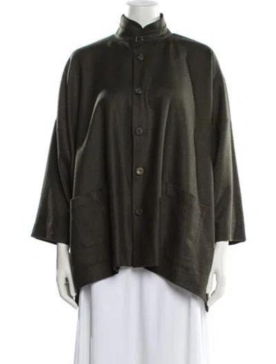 Pre-owned Eskandar Virgin Wool Jacket W/ Tags In Green