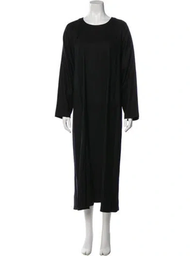 Pre-owned Eskandar Virgin Wool Long Dress In Multi