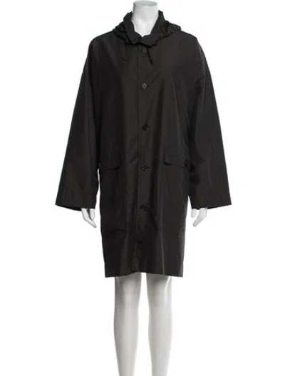 Pre-owned Eskandar Virgin Wool Rain Jacket In Grey