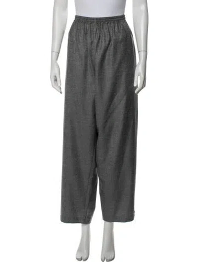 Pre-owned Eskandar Virgin Wool Sweatpants In Grey