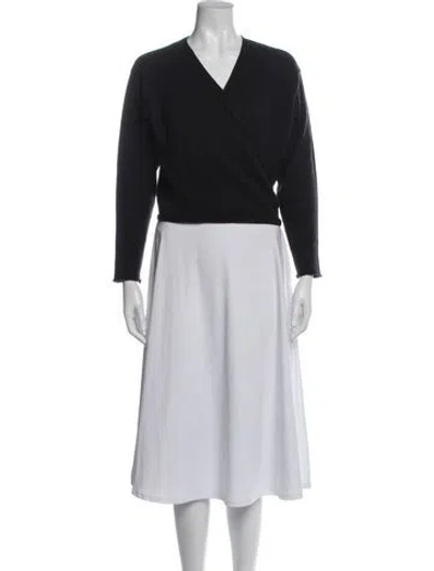Pre-owned Eskandar V-neck Sweater In Black