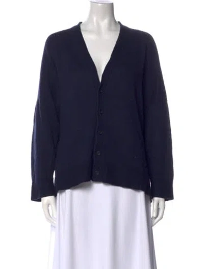 Pre-owned Eskandar V-neck Sweater In Blue