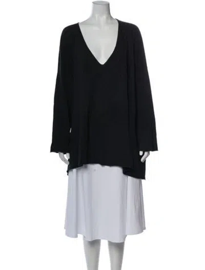 Pre-owned Eskandar V-neck Sweater In Blue