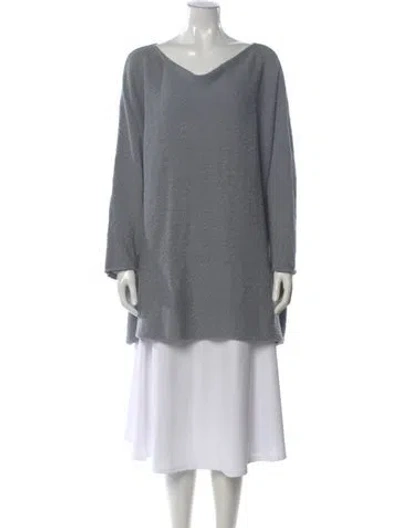 Pre-owned Eskandar V-neck Sweater In Blue