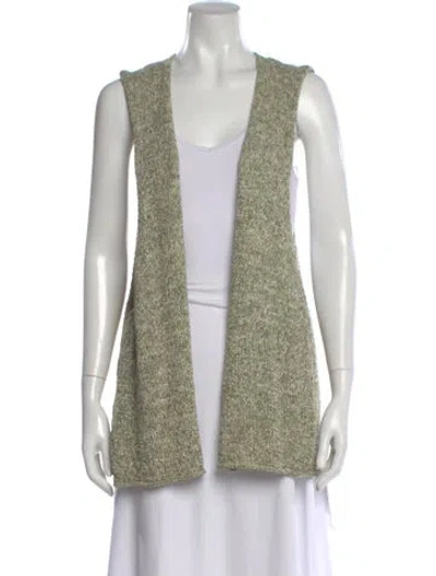 Pre-owned Eskandar V-neck Sweater In Green