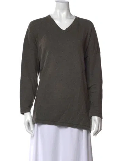 Pre-owned Eskandar V-neck Sweater In Grey