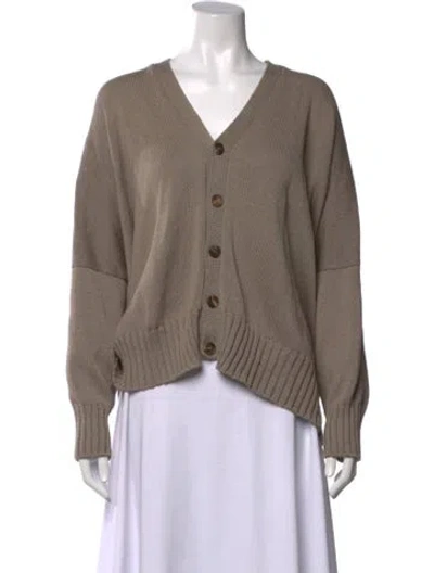 Pre-owned Eskandar V-neck Sweater In Neutrals