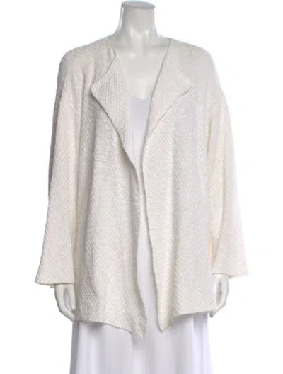 Pre-owned Eskandar V-neck Sweater In White