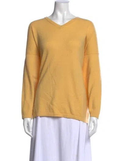 Pre-owned Eskandar V-neck Sweater In Yellow