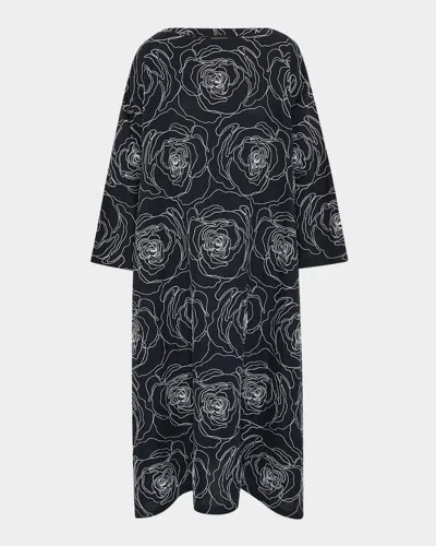 ESKANDAR WIDE A-LINE SCOOP-NECK DRESS
