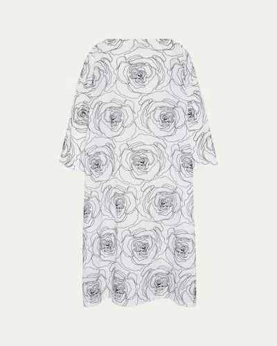 ESKANDAR WIDE A-LINE SCOOP-NECK DRESS