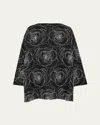 Eskandar Wide A-line Scoop-neck Tunic (long Length) In Black